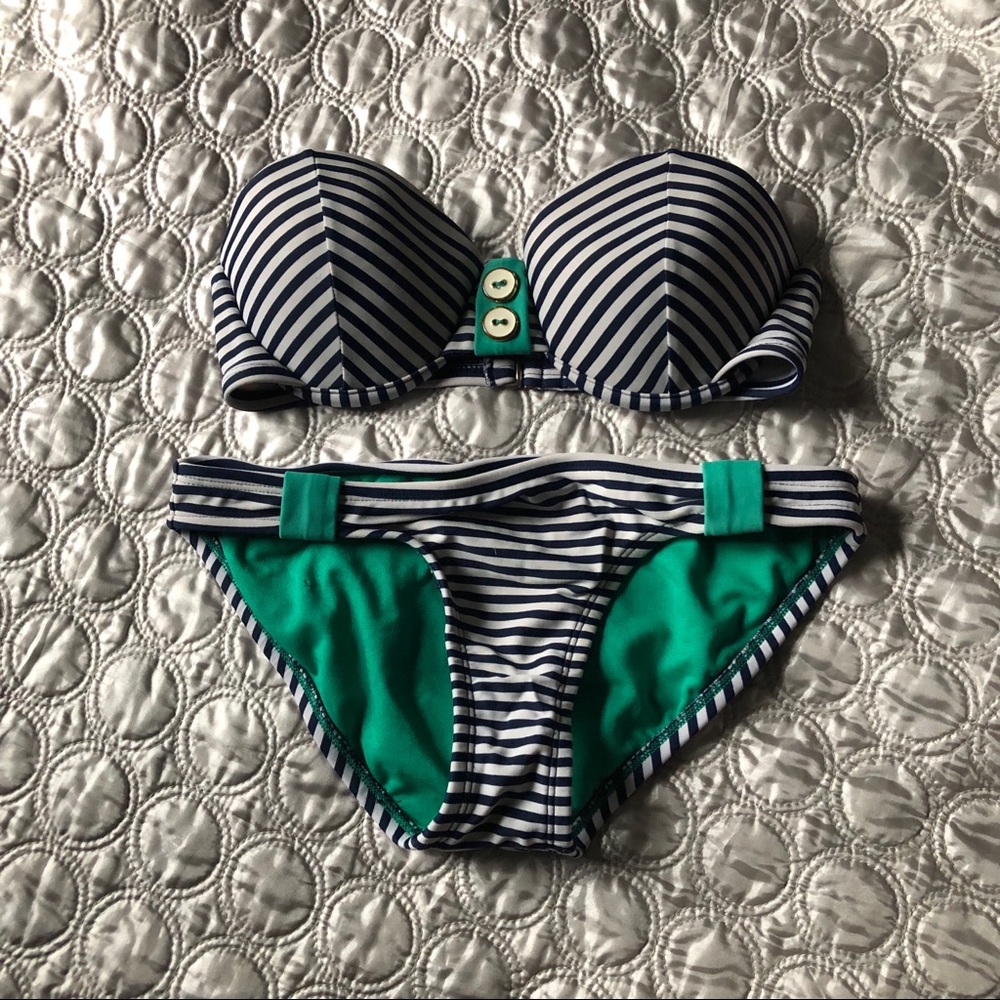 Striped swimsuit